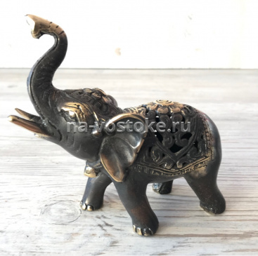 картинка Слон 13,5*13,5 см, бронза от магазина Восточные сувениры