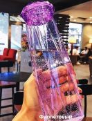 Бутылка из стекла для жидкости 500 мл, фиолетовая
