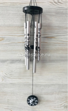 картинка Музыка Ветра 6 труб, 16 см длинна трубы, серебро от магазина Восточные сувениры