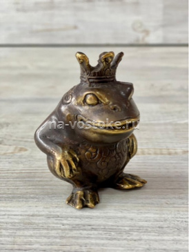 картинка Лягушка с короной 7,5 см бронза  от магазина Восточные сувениры