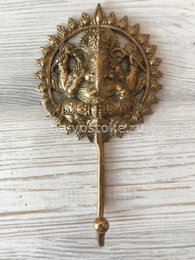 картинка Ганеша крючек 18*10 см, бронза от магазина Восточные сувениры